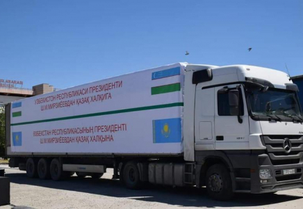 Түркістанға Өзбекстаннан гуманитарлық көмек келді