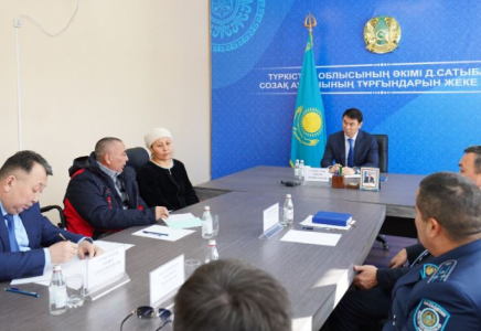 ТҮРКІСТАН: Созақтықтар облыс әкіміне мәселелерді жеткізді