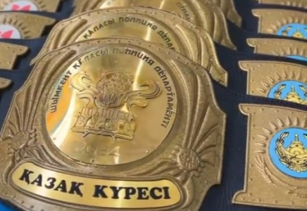 ​Шымкентте құқық қорғау органдары арасында қазақ күресінен турнир өтті
