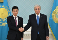 Мемлекет басшысы Жапония Парламентінің Қазақстанмен достық лигасының төрағасы Ясутоши Нишимураны қабылдады