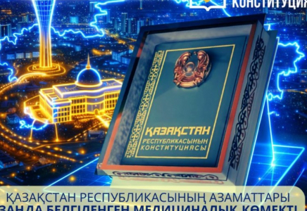 ҚР азаматтары заңда белгіленген медициналық көмекті ақы төлемей алуға құқылы