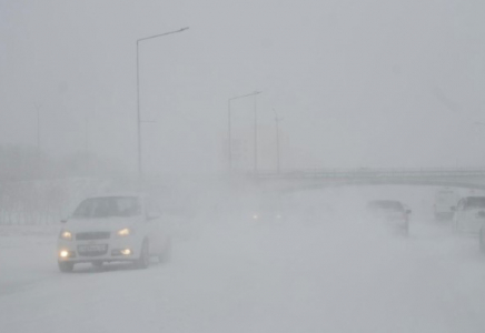 Ауа райының қолайсыздығына байланысты 9 облыста жолдар жабылды