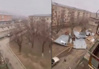 Жаңатаста боран біраз үйдің шатырын ұшырып әкетті: әкімдік мәлімдеме жасады