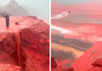 Таяу Шығыста жауған "қанды жаңбыр" ақырзаманның белгісі деп танылды (видео)