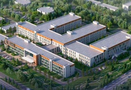 ШЫМКЕНТ: перинаталдық орталықтың құрылысы қарқынды жүргізілуде 