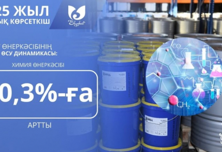 ШЫМКЕНТ: химия өнеркәсібінде айтарлықтай өсім бар
