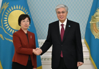 Мемлекет басшысы Азия инфрақұрылымдық инвестициялар банкінің президенті Цзоу Цзяиді қабылдады