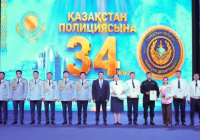 ТҮРКІСТАН: Қазақстан полициясы күніне орай үздік қызметкерлер марапатталды