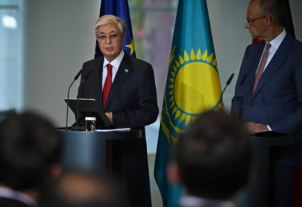 Қасым-Жомарт Тоқаев пен Фридрих Мерц БАҚ өкілдеріне бірлескен мәлімдеме жасады