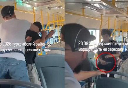 Алматыда автобустағы пышақпен шабуыл: полиция күдіктілерді қамауға алды (ВИДЕО)