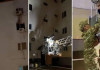 Сәтбаевта көпқабатты үйден өрт шығып, төрт бала автосатымен құтқарылды (ВИДЕО)