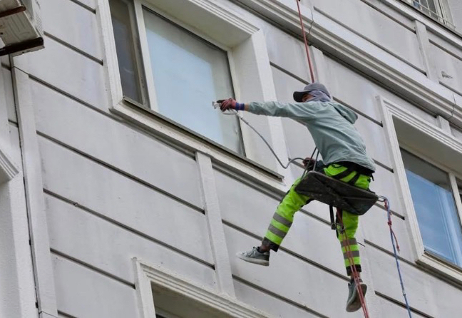 ТҮРКІСТАН: Көпқабатты тұрғынүйлердің қасбеті жаңартылып жатыр