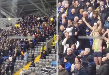 Бораттың киімін киіп шыққан: Астанаға келген «Брюггенің» бірнеше жанкүйері қамауға алынды (ВИДЕО)