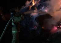 Ақмола облысында 70 тонна шөп өртеніп кетті