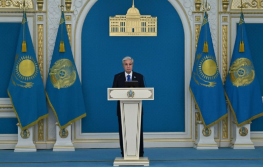 Мемлекет басшысы телекөпір арқылы бірқатар автокөлік жолының құрылысын бастап берді