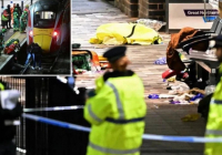 Англияда пойызда белгісіз біреу адамдарға пышақпен шабуылдап, 10 адам жарақат алды