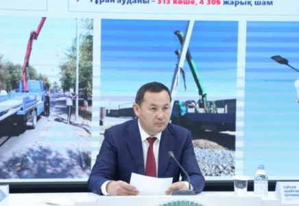 Шымкентте қала көшелері жарықтандырумен толық қамтылады