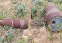 ​Ақтауда далалық жерде жатқан снаряд табылды