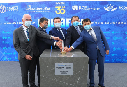 Қашаған кен орнында газ өңдеу зауытының құрылысы басталды