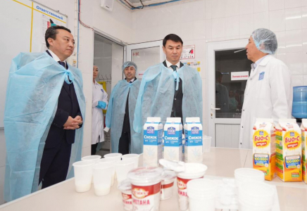 ТҮРКІСТАН: Төлебиде сүт өнімдері шығарылып жатыр