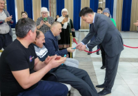 ​Шымкентте әлеуметтік санаттағы азаматтарға жаңа пәтерлердің кілті табысталды