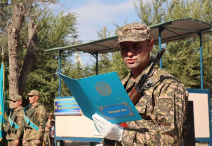 ​Шымкентте 125 әскери міндетті Отанға адал болуға ант берді