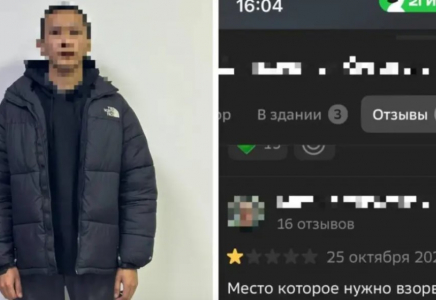 Алматыда жарылыс жасау туралы пікір қалдырған ер адам ұсталды