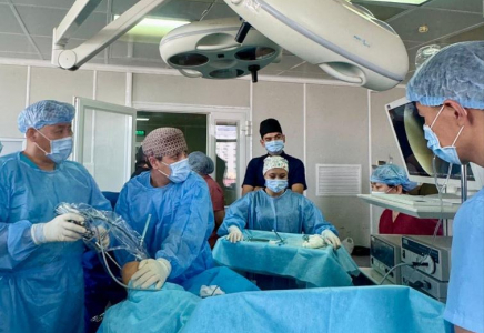 Түркістандық балалар дәрігерлері тіліксіз ота жасау тәсілін меңгеріп жатыр