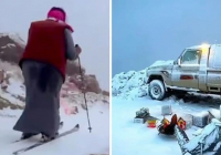 Сауд Арабиясының солтүстігінде қар жауды