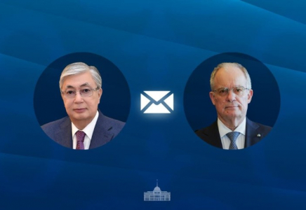 Мемлекет басшысы Грекия Президенті Константинос Тасуласқа құттықтау жеделхатын жолдады