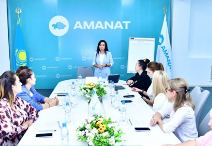 ​«AMANAT» ПАРТИЯСЫ: ӘЙЕЛДЕР ҚАНАТЫНЫҢ ОТЫРЫСЫ ӨТТІ