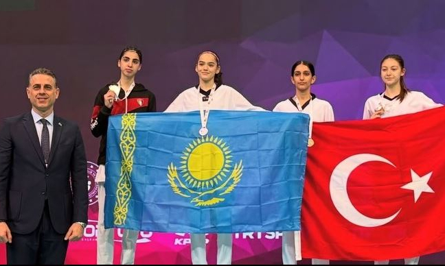 Түркістандық таеквондошылар Түркияда өткен турнирде 5 медаль еншіледі