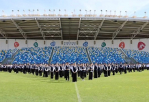 ТҮРКІСТАН: 500 оқушы Мұқағали Мақатаевтың өлеңдерін бір мезетте оқыды
