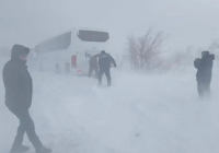 Ақмола облысында 46 жолаушысы бар автобус жолда қалып қойған