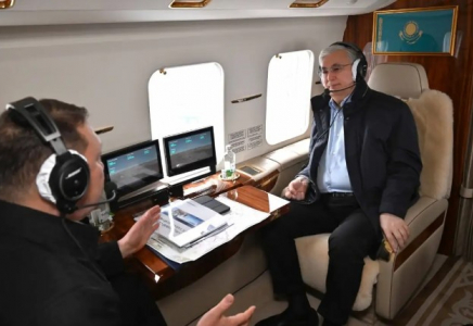 ​Солтүстік Қазақстан облысынан кейін Президент борты Қостанай облысына барды