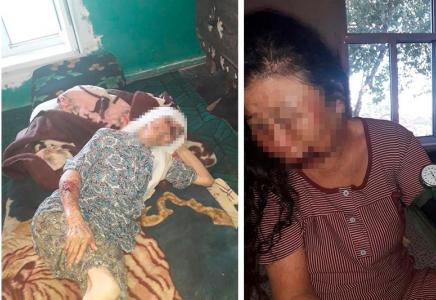 Түркістандық азамат өгей шешесі мен оның 90-нан асқан анасын ұрып-соғып, қашып кеткен (видео)